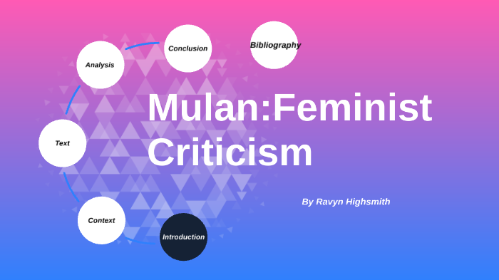 mulan feminist criticism essay