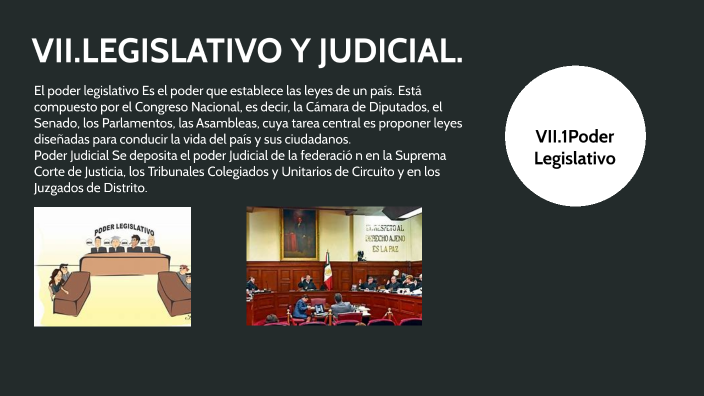 VII.PODERES LEGISLATIVO Y JUDICIAL By Shareny Rojas Barreto