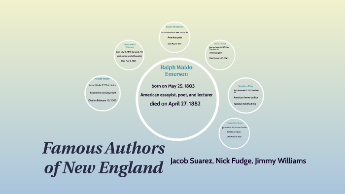 Famous Authors From New England