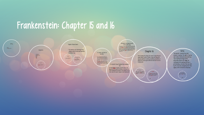 from whose point of view is chapter 16 being told frankenstein