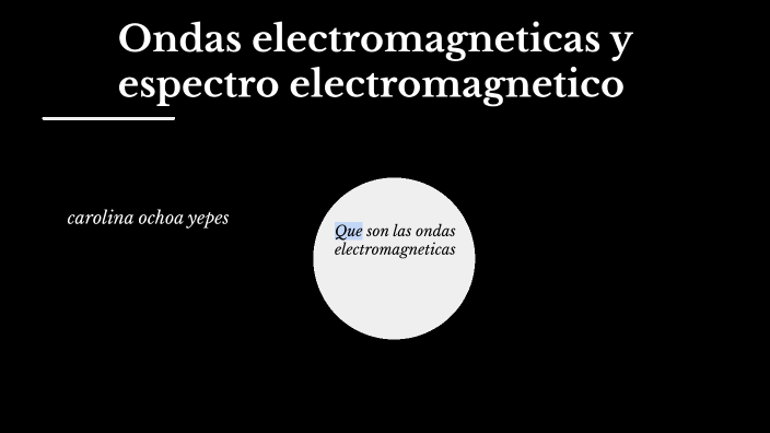 Ondas Electromagnéticas by carolina ochoa yepes on Prezi