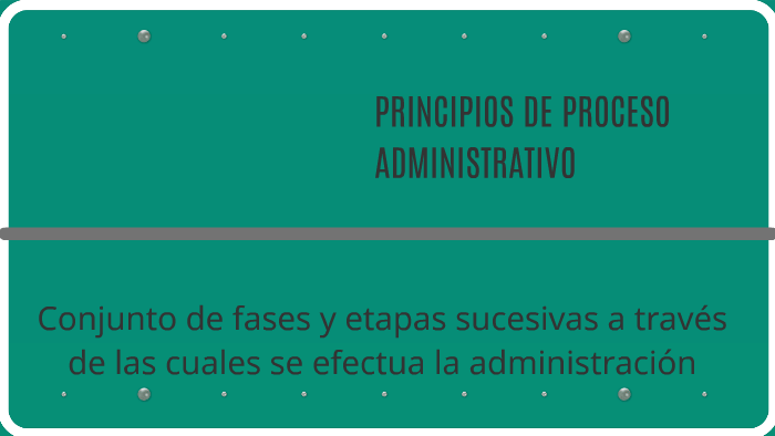 PRINCIPIOS DE PROCESO ADMINISTRATIVO By Montserrat Nz On Prezi