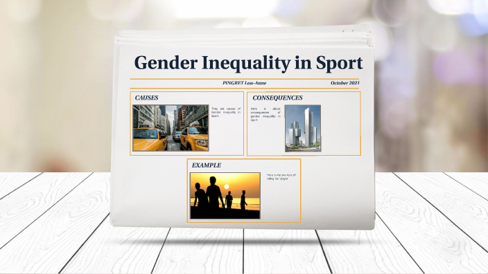 Gender Inequality In Sport By Lou Anne Pingret 9498