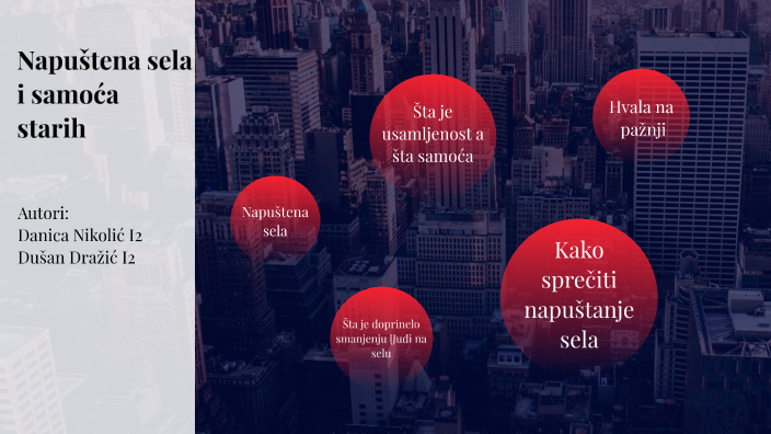 Napuštena sela i samoća starih. by danica nikolic on Prezi