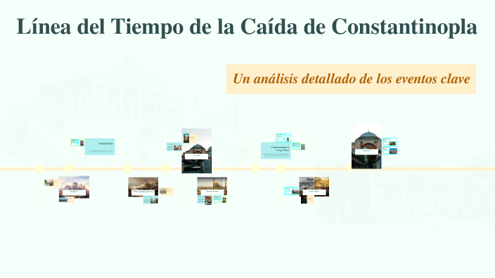 Línea del Tiempo de la Caída de Constantinopla by Liliana Sanches