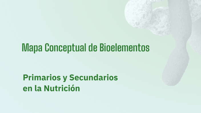 Mapa Conceptual de Bioelementos by jazmin contreras on Prezi