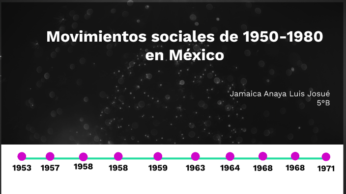 Movimientos sociales de 1950-1980 en México by Luis Josue Jamaica Anaya