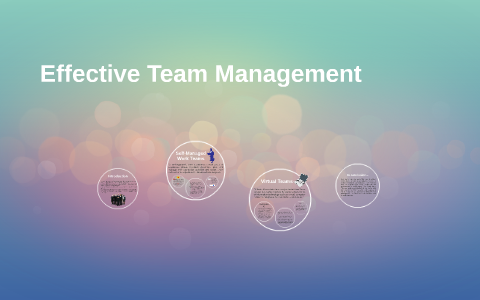 Effective Team Management by Nami Chung on Prezi