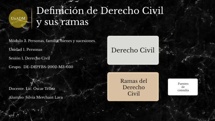 Definición De Derecho Civil Y Sus Ramas By Silvia Merchant Lara On Prezi