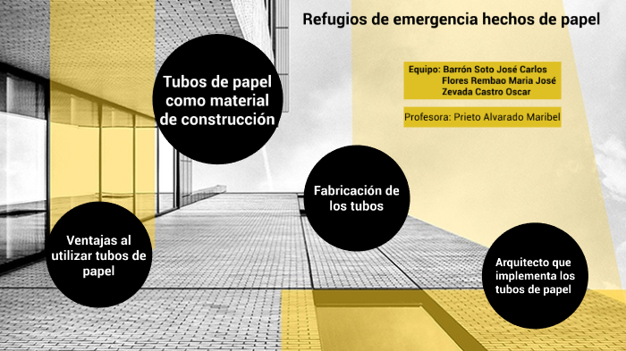 Refugios De Emergencia Hechos De Papel. By Carlos Barrón