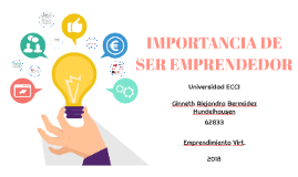 Importancia De Ser Emprendedor By Alee Hundelhausen