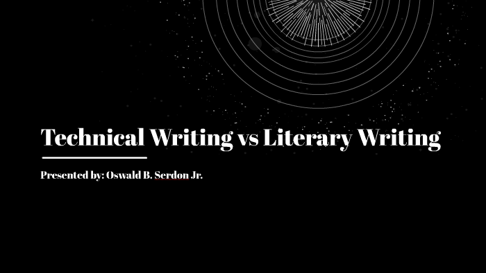 difference between technical writing and literary writing ppt