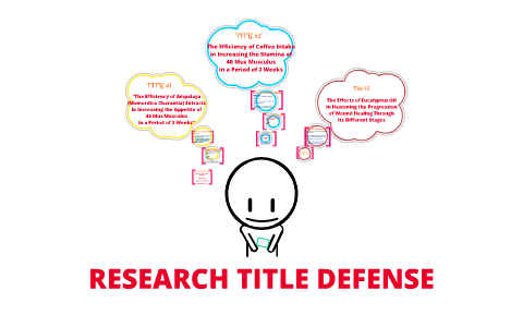 title for research defense