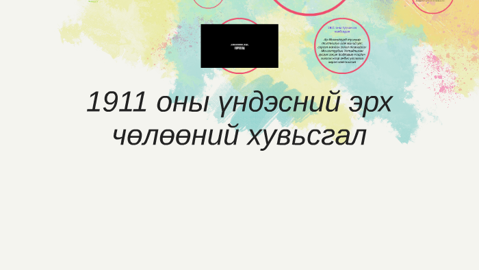 1911 оны хувьсгаль by Ganaa Hyperrew on Prezi