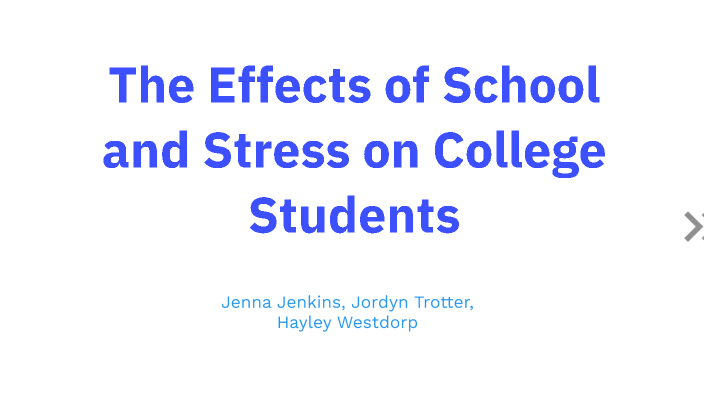 The Effects of School and Stress on College Students by Jordyn Trotter ...