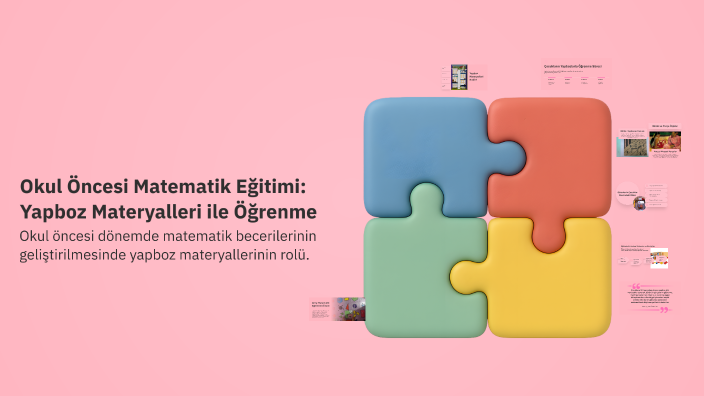 Okul Öncesi Matematik Eğitimi: Yapboz Materyalleri ile Öğrenme by ...
