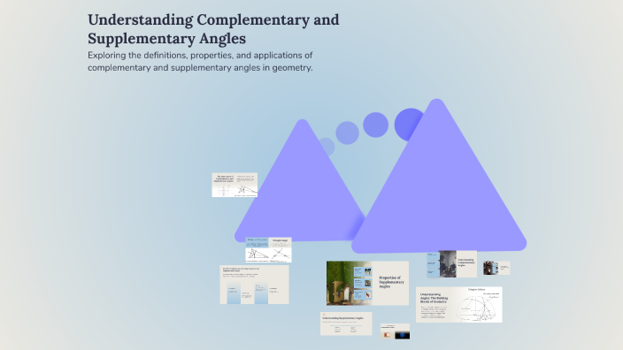 Understanding Complementary and Supplementary Angles by Sheila Brewer ...