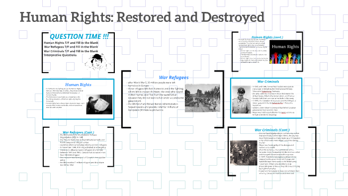 Human Rights: Restored and Destroyed by John Michalski