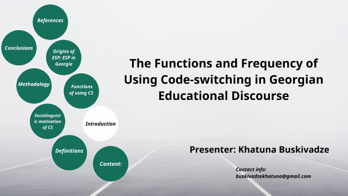 Code-Switching In ESP By Khatuna Buskivadze On Prezi