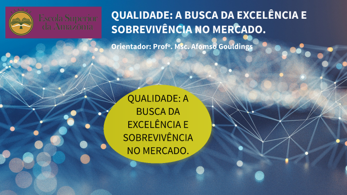 QUALIDADE: A BUSCA DA EXCELÊNCIA E SOBREVIVÊNCIA NA MERCADO by FREDDY ...