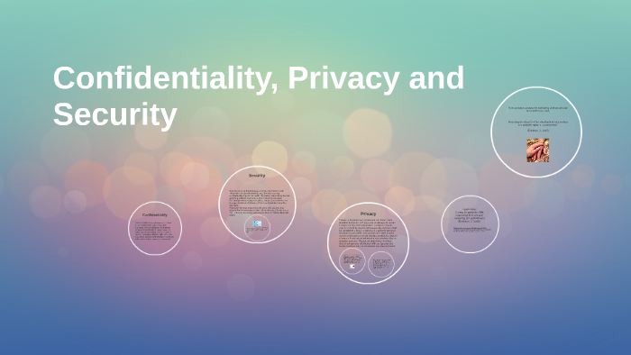 Confidentiality, Privacy And Security By Nancy Shaw On Prezi