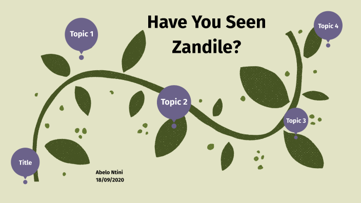 have you seen zandile essay