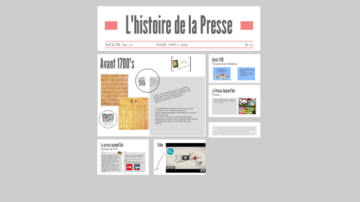 L'histoire de la Presse by Zoe Doucette on Prezi