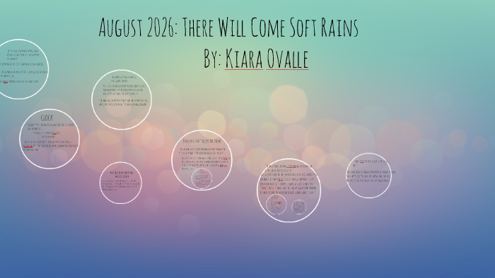 August 2026 There Will Come Soft Rains Summary August 2026: There Will Come Soft Rains by Janet Posada