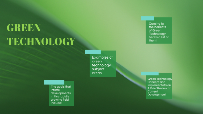 sustainable technology examples
