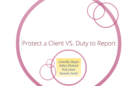 Fragile Client Protect a Fragile Client or Obey the Law? by kholoud helmi on Prezi