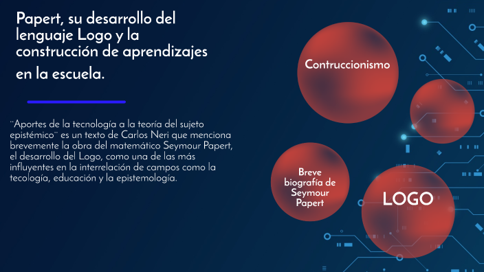 Papert, su desarrollo del lenguaje Logo y la construcción de aprendizajes  en el ámbito escolar by Las Mentes Sanas