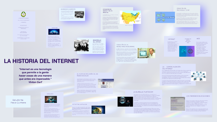 LA HISTORIA DEL INTERNET PQ by Qᴜɪɴᴛᴀɴᴀ Pᴀᴏʟᴀ on Prezi