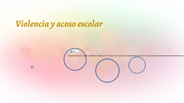 Violencia y acoso escolar by israel haro solís on Prezi