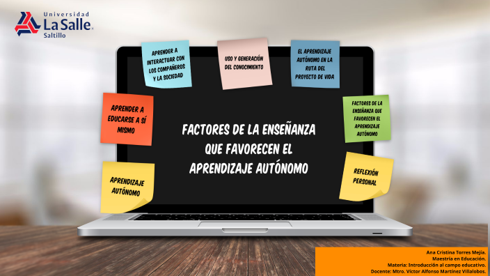 Factores de la enseñanza que favorecen el aprendizaje autónomo by Ana