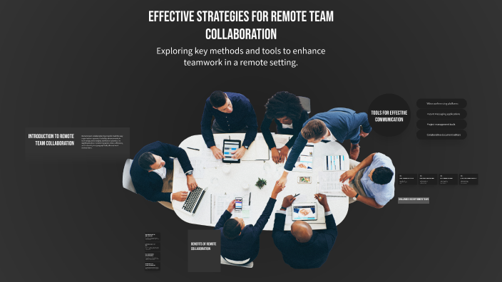 Effective Strategies for Remote Team Collaboration by Nesrine Slama on ...