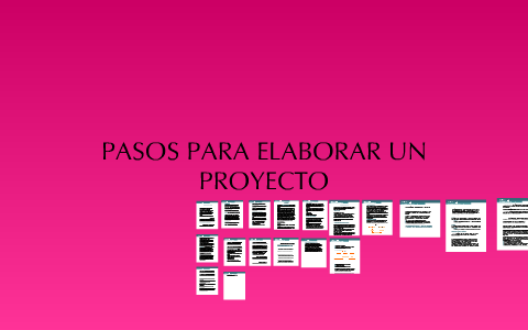 PASOS PARA ELABORAR UN PROYECTO by jessica espinosa on Prezi