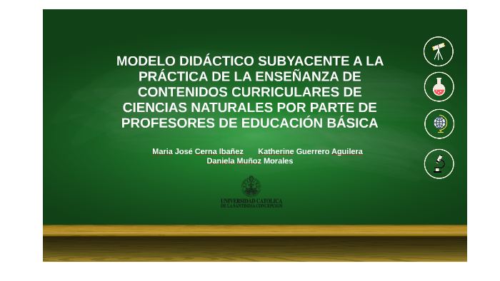 Modelo didáctico subyacente a la práctica de la enseñanza y by luis eduardo