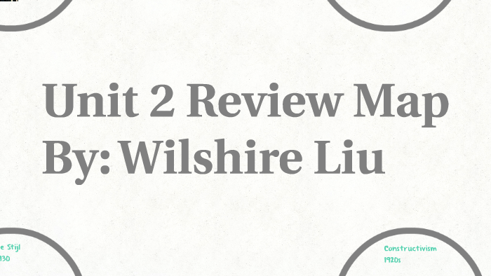 Unit 2 Review Map by wilshire liu