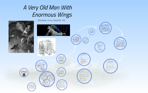 a very old man with enormous wings