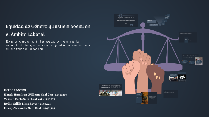 Equidad de Género y Justicia Social en el Ámbito Laboral by Odilia Lima ...