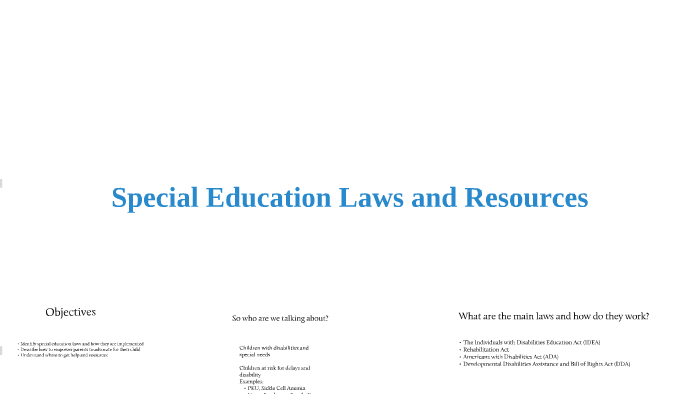 Special Education Laws - EDSE 510 by T Sundeen on Prezi