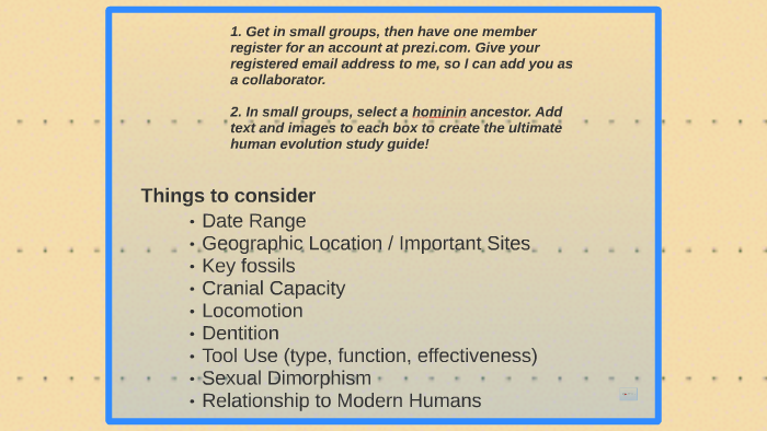 Human Evolution Timeline Section 16 by Eric Heller on Prezi