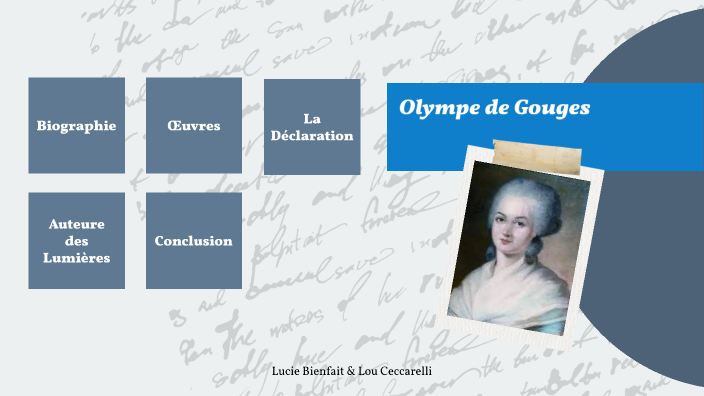 Olympe De Gouges By Lucie Bienfait On Prezi