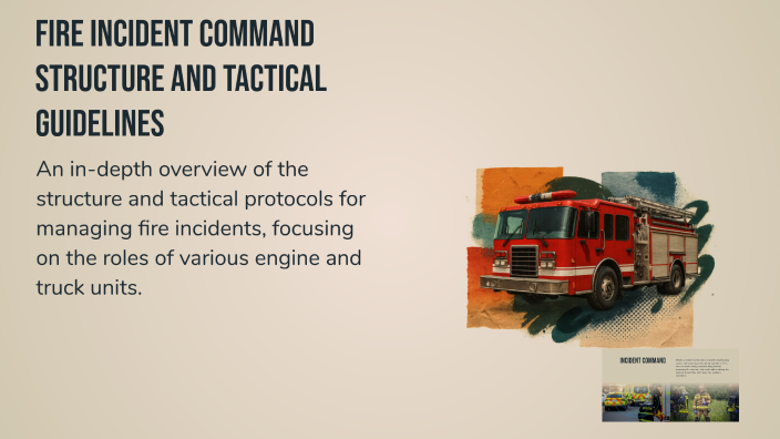 Fire Incident Command Structure and Tactical Guidelines by Steve ...