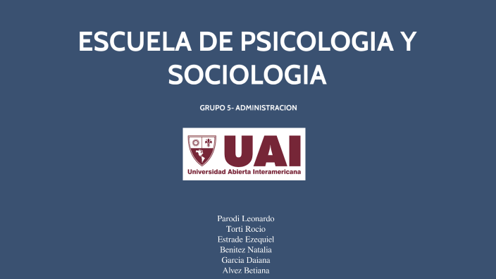 ESCUELA DE PSICOLOGIA Y SOCIOLOGIA by Betiana Alvez on Prezi