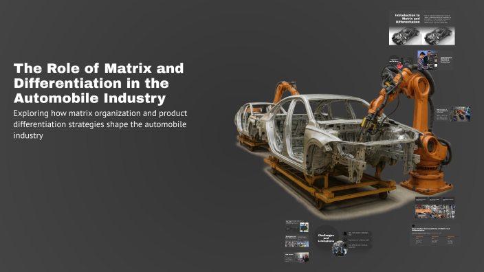 The Role of Matrix and Differentiation in the Automobile Industry by ...