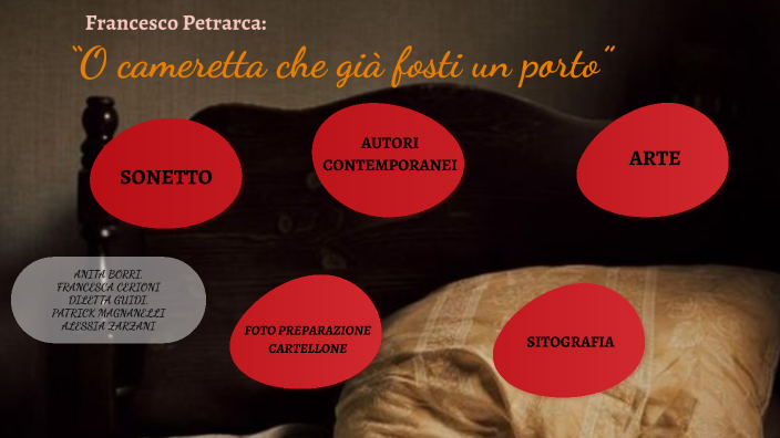 Parafrasi O Cameretta Che Già Fosti Un Porto “O cameretta che già fosti un porto” by Alessia Zarzani on Prezi
