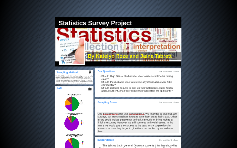 Statistics survey project image