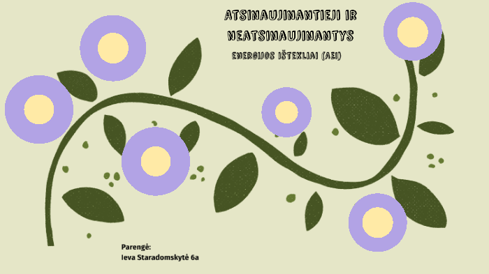 Atsinaujinantieji Ir Neatsinaujinantys Energijos Ištekliai (AEI) By ...