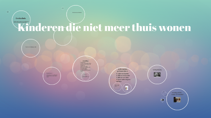 Kinderen die niet meer thuis wonen by manoa van veen on Prezi